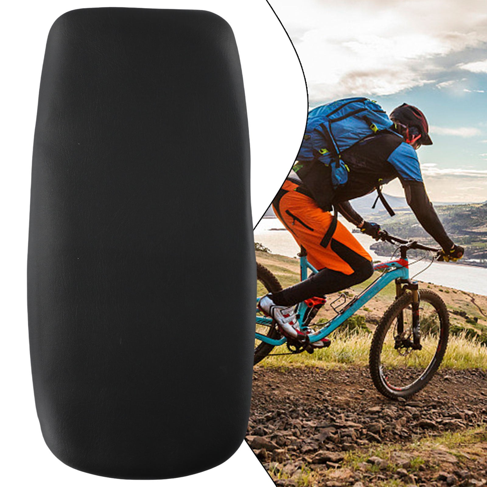 1 Piece Thickened Saddle Plate Back Saddle Cushion Bike Accessories Bike Seat Plate Comfortable Mountain Bicycle — image 5