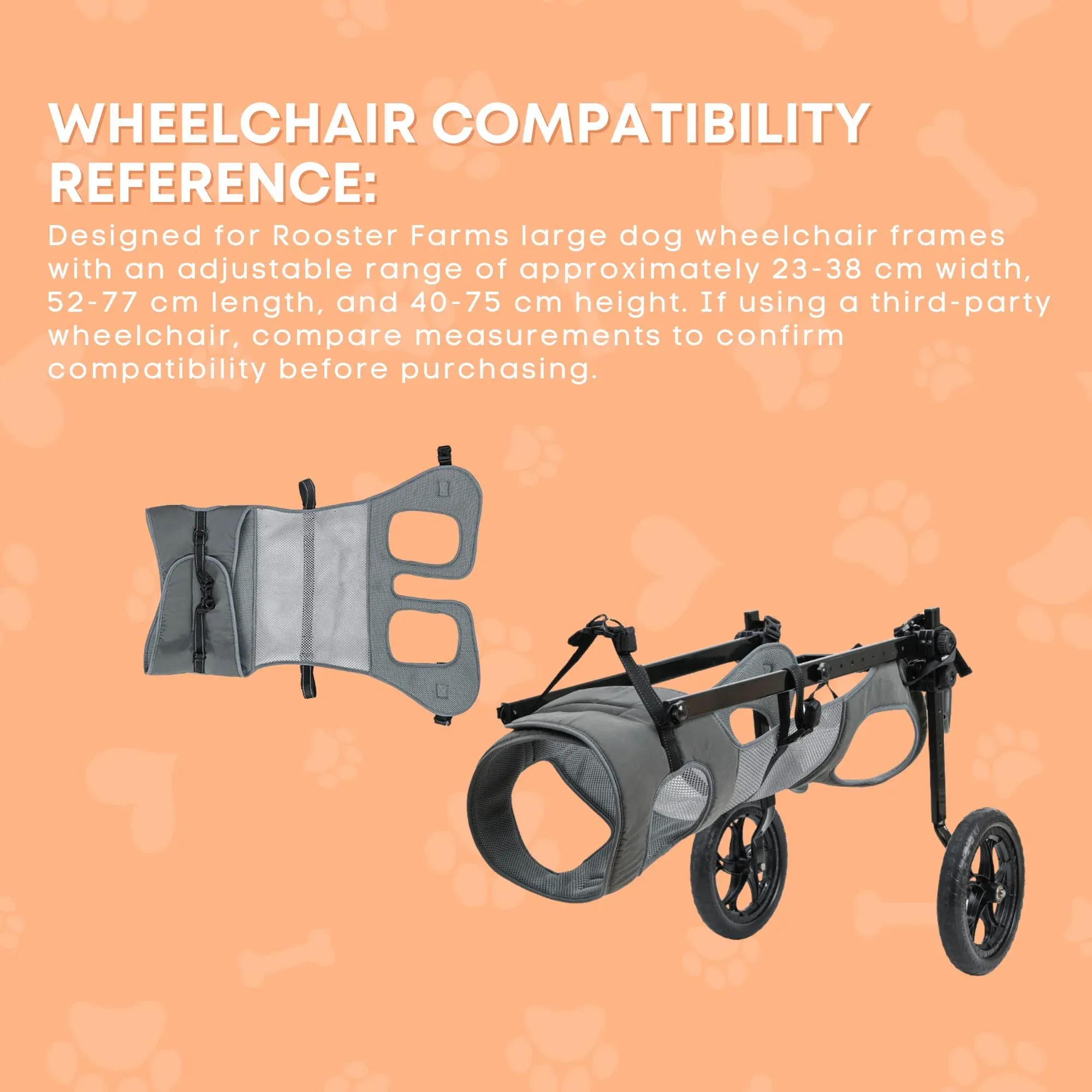 Rooster Farms Replacement Harness for Dog Wheelchair XXL - Large Dogs Up to 45Kg — image 6