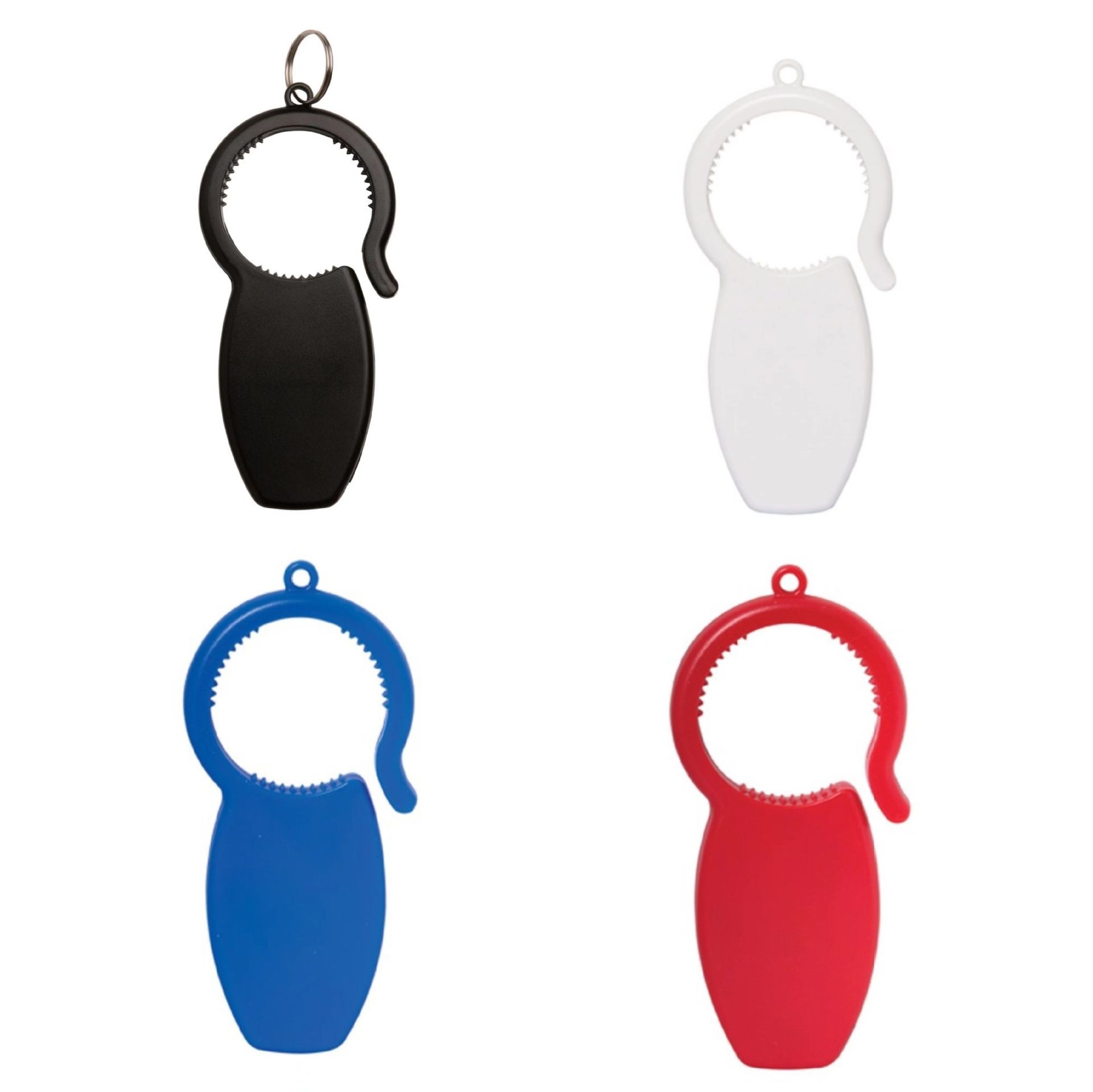 Can Opener Keychain Bottle Opener 3-in-1 Portable Multifunctional Pain-Free Opening for Beer Water Soda Small 4pcs