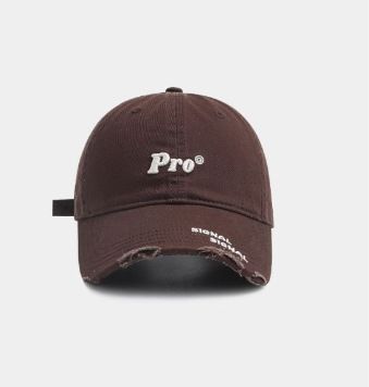 Letter Detail Coffee‑Colored Baseball Cap, Adjustable 56‑58cm, Christmas & Halloween Daily Outdoor Headwear, Simple Street‑style Hat, Women Holiday Gift