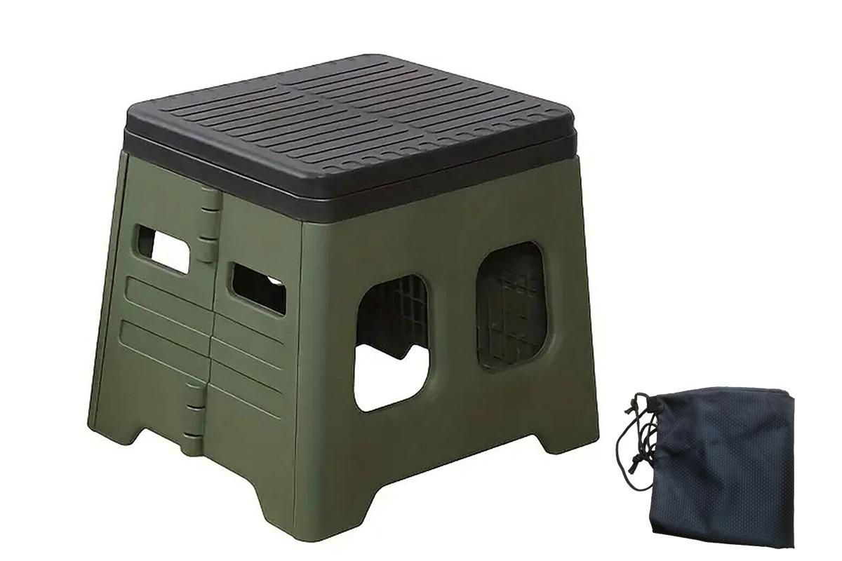 Portable Folding Toilet for Camping & Travel - Green β image 4