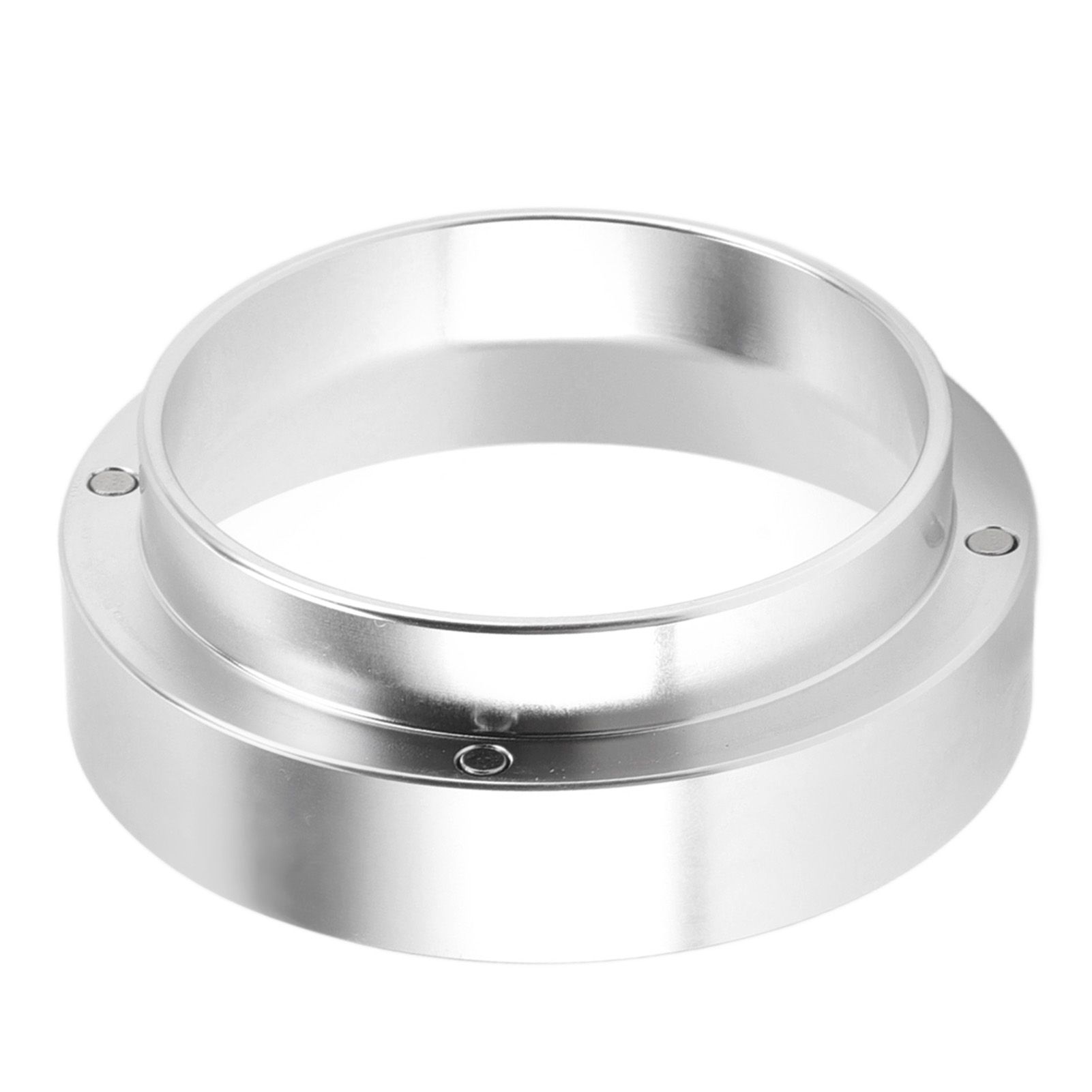 53mm Coffee Dosing Funnel Aluminum Alloy Magnetic Coffee Powder Dosing Ring Anti Flying Powder Receiving Ring Silver — image 2