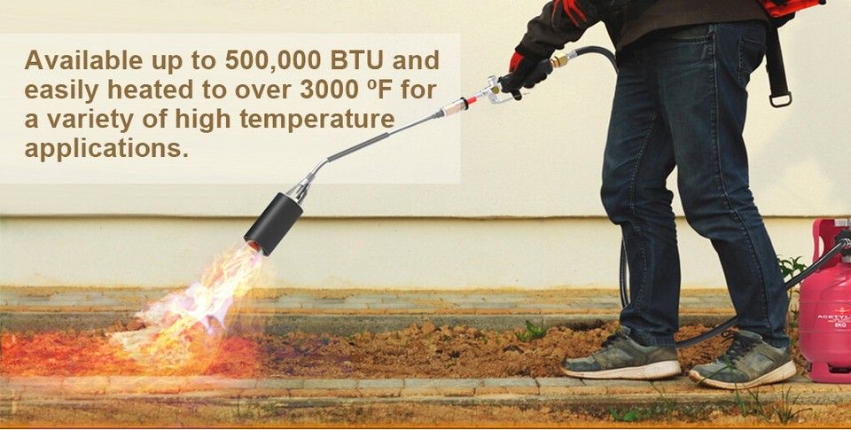 Spring Summer Weed Burner Kits Shrub Grass Killer Propane Gas Torch Garden โ image 3