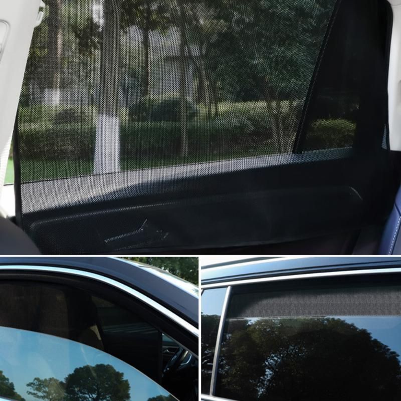 Car Sun Shade with Built-in Metal Attachment for Side Window UV Protection — image 6