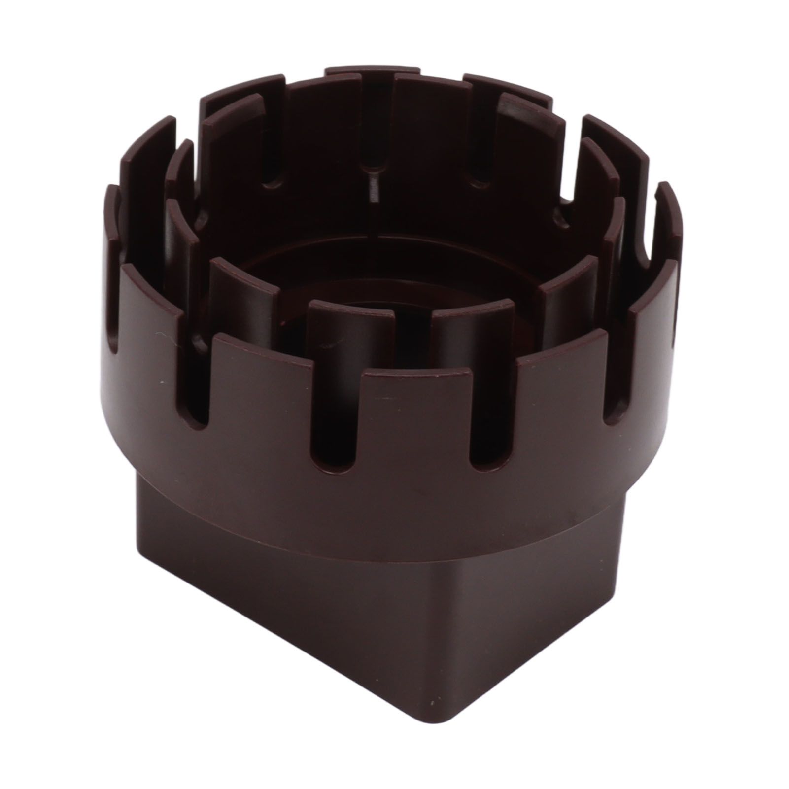 Downspout Adapter Plastic Drain Adapter Replacement Downpipe Converter Connector with Screws Brown L 3x4in โ image 5