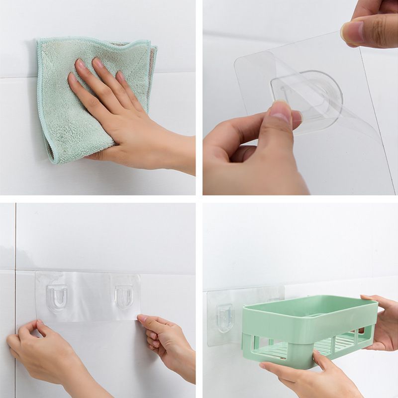 Shelf Bathroom Adhesive Storage Rack Kitchen Home Decoration Corner Shower Shelf Rack Storage Rack Accessories 3 Colors (3pcs) — image 5
