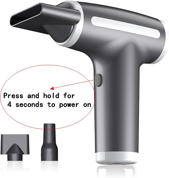 Turbine Engine Fan, Portable Rechargeable Wireless Blow Dryer, USB Rechargeable Hair Dryer, 4 Levels Wind Speed Adjustment — image 2