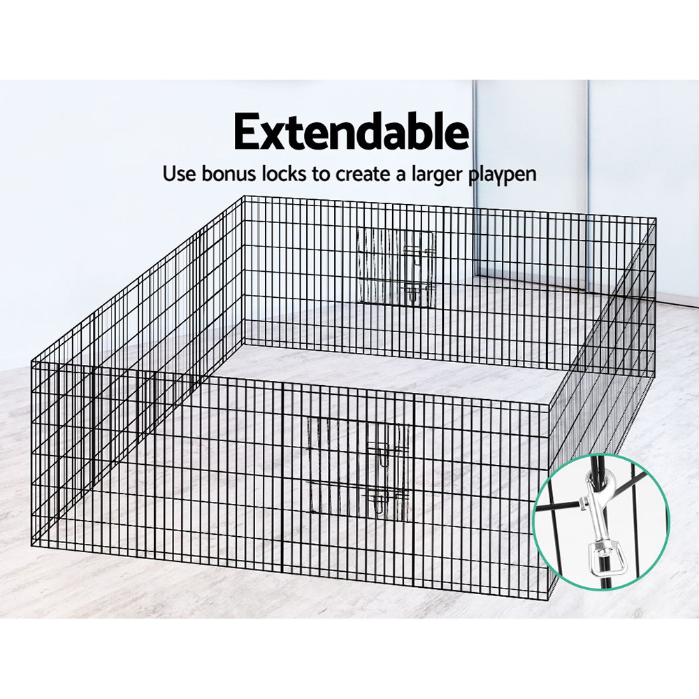i.Pet 36" 8 Panel Dog Playpen Pet Fence Exercise Cage Enclosure Play Pen โ image 6