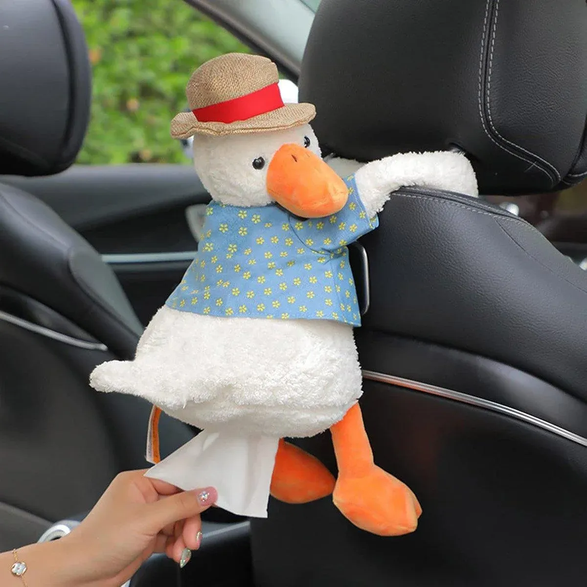 Cute Cartoon Tissue Box Holder for Car Home Female Auto Accessories Paper Case โ image 4