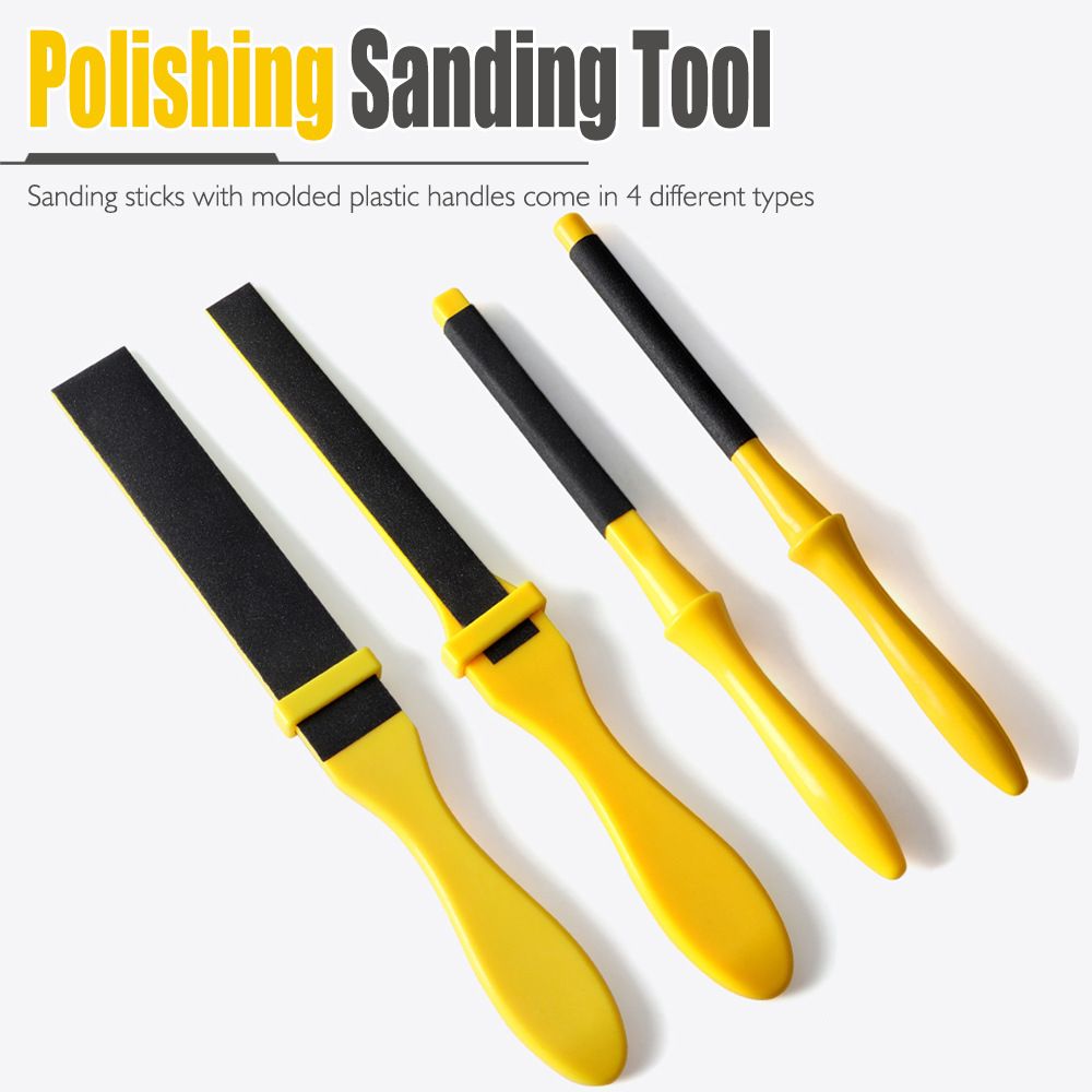 Hand Polishing Tool Threaded Rod Tensioners Wooden Sandpaper Holder Shelf Glass Plate Sandpaper Round — image 2