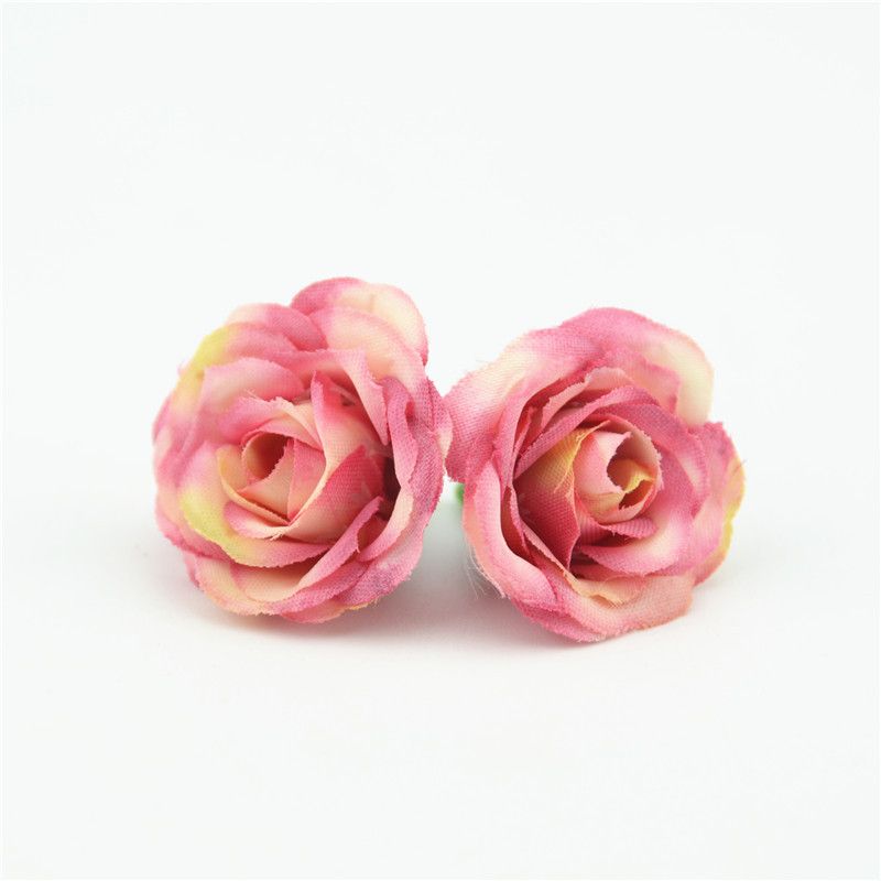 25 Pieces 3cm Mini Fake Rose Flower Heads Artificial Roses for Valentine Day Wedding DIY Decor Craft- Roses for DIY Wedding — image 3