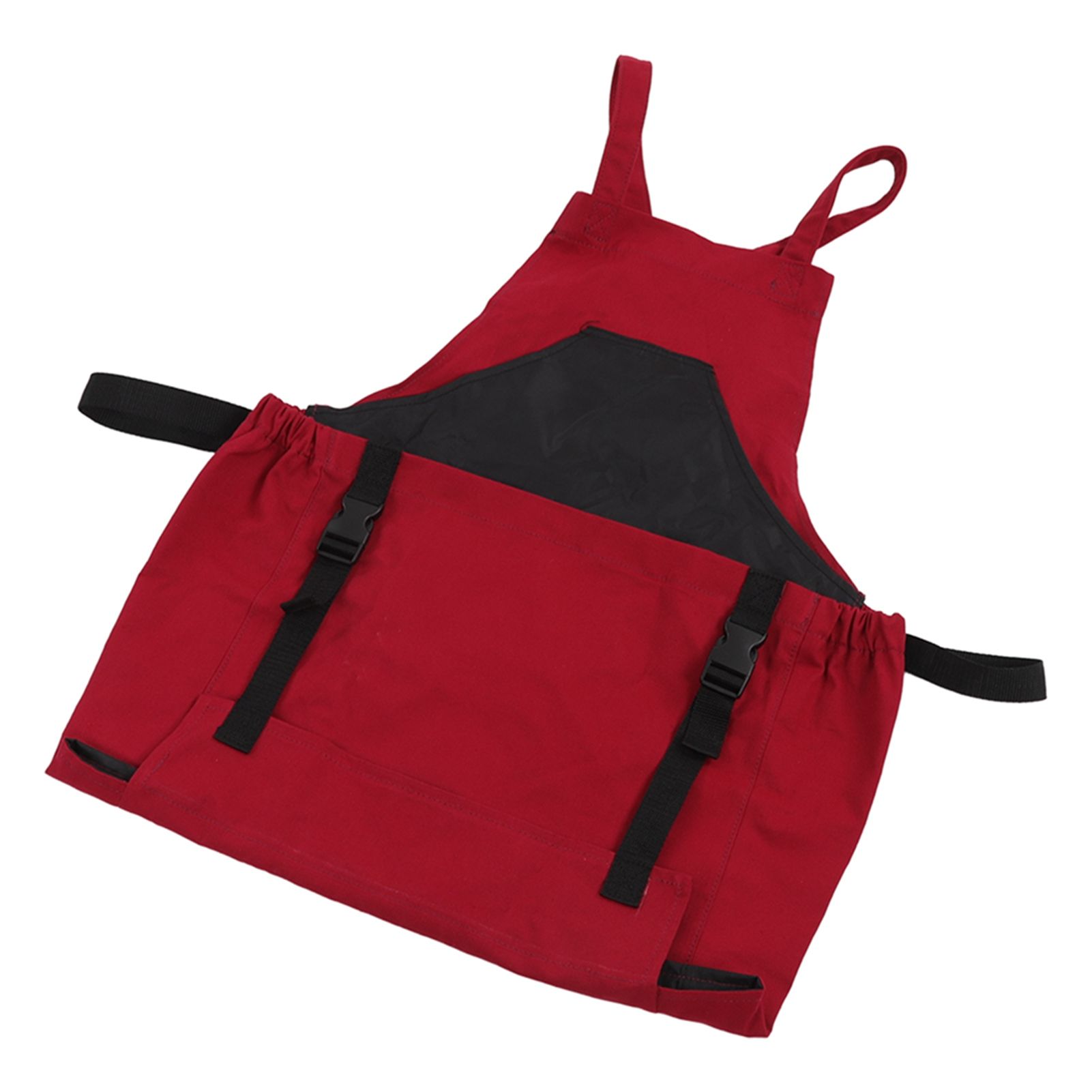 Gardening Apron Dark Red 210D PVC Waterproof Fabric Regulable Straps Lightweight Durable Outdoor Apron โ image 3