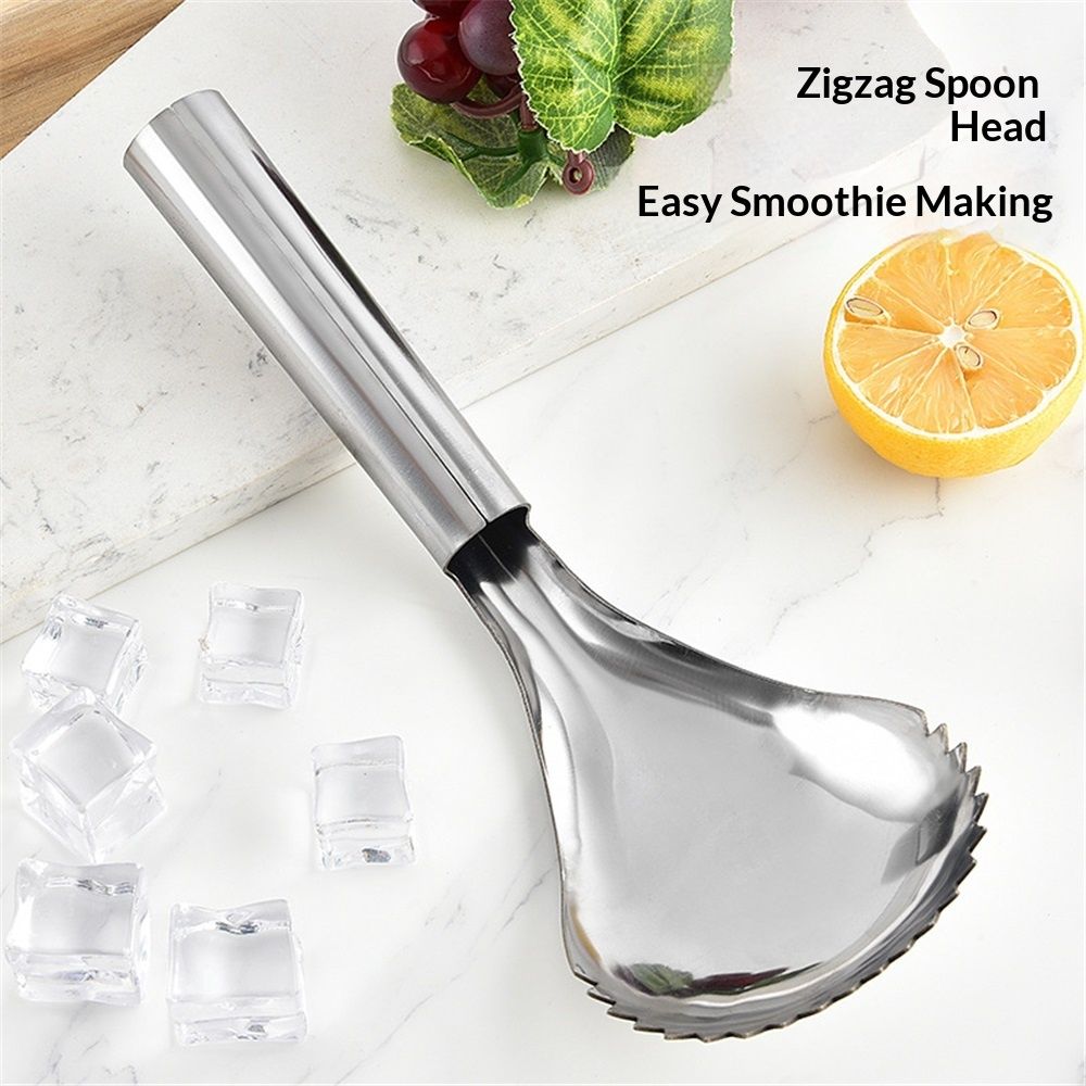 Pumpkin Scooper Fruit Peeler Pineapple Corer Tool Watermelon Pin Juice Blueberry Steel Fruit Cutter Artifact Squash Pumpkin Scraper Silver Stainless — image 3