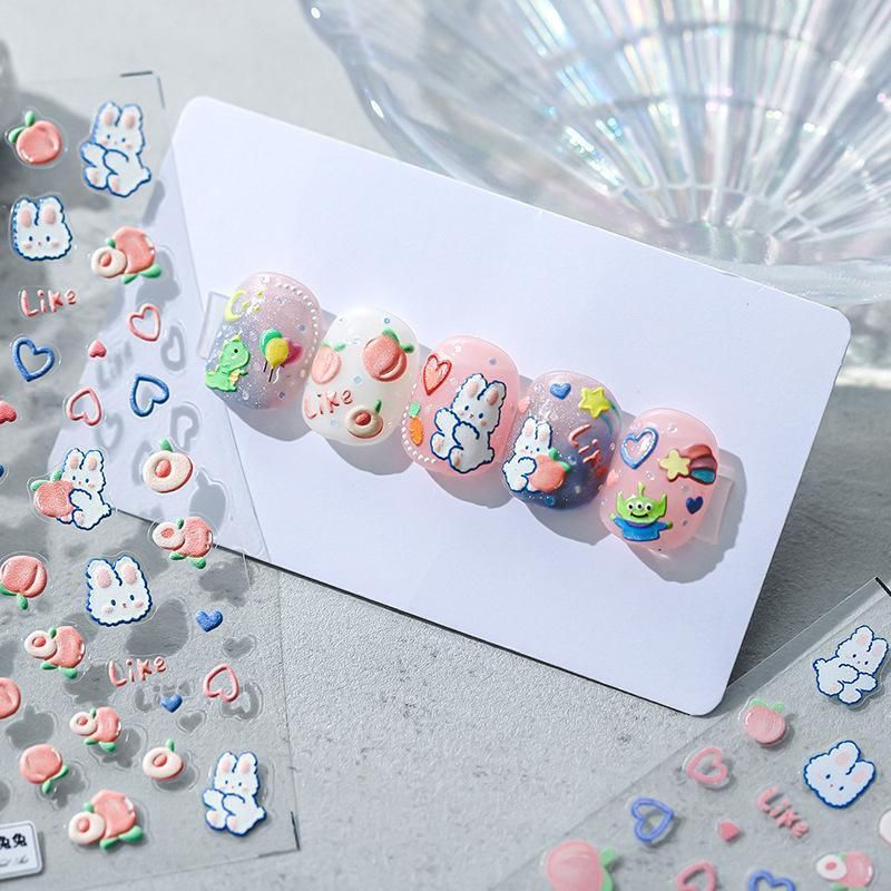 Chinese Style Floral Nail Stickers Gel Nail Stickers for DIY Nail Art - 1252 โ image 4
