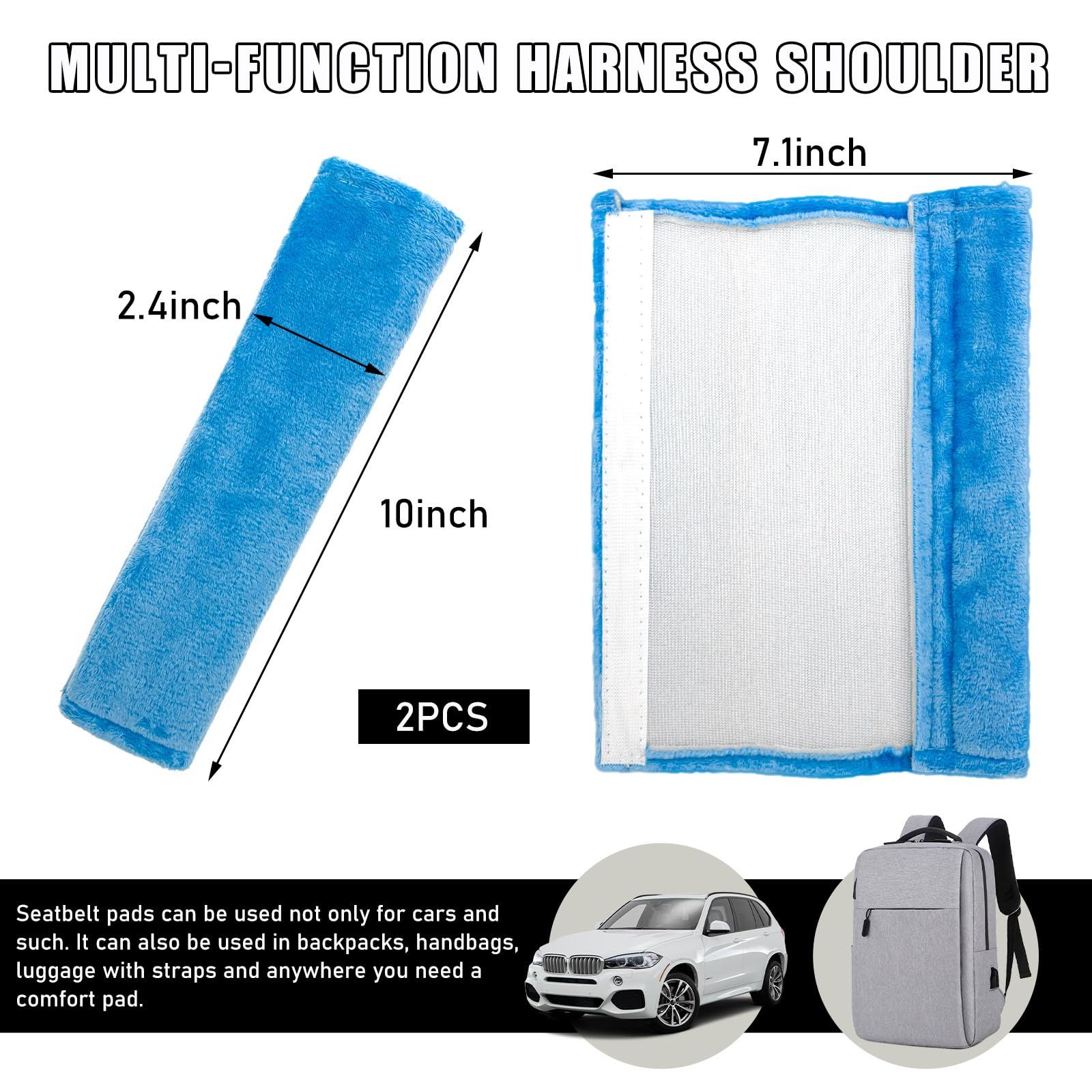 2 PCS Car Seat Belt Cover, Vehicle Seat Belt Pads Cover for a More Comfortable Driving, Safety Seatbelt Shoulder Strap Covers — image 2