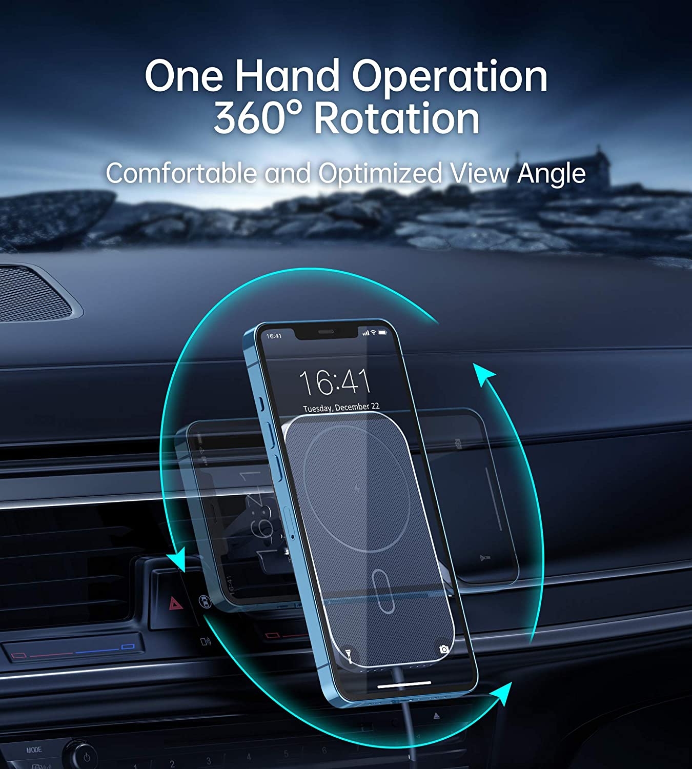 CHOETECH T200F-201 15W MagLeap Magnetic Wireless Car Charger Holder with 1M Cable โ image 5