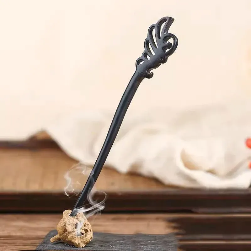 Retro Wooden Carved Hair Sticks Women Hairpin Barrette Chopsticks Accessories - D — image 6
