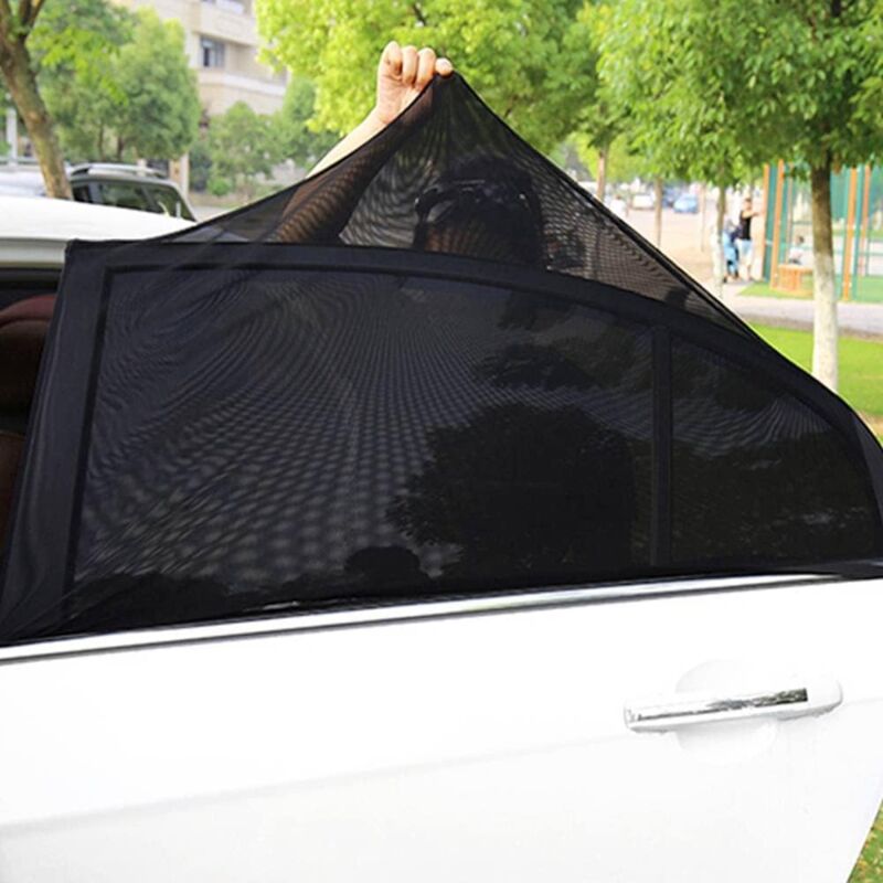 Car Sun Shade For Baby, 2 Pack Car Sun Shade For Kids And Pets, Block Uv Rays Anti Mosquito Net, Universal Size For — image 3