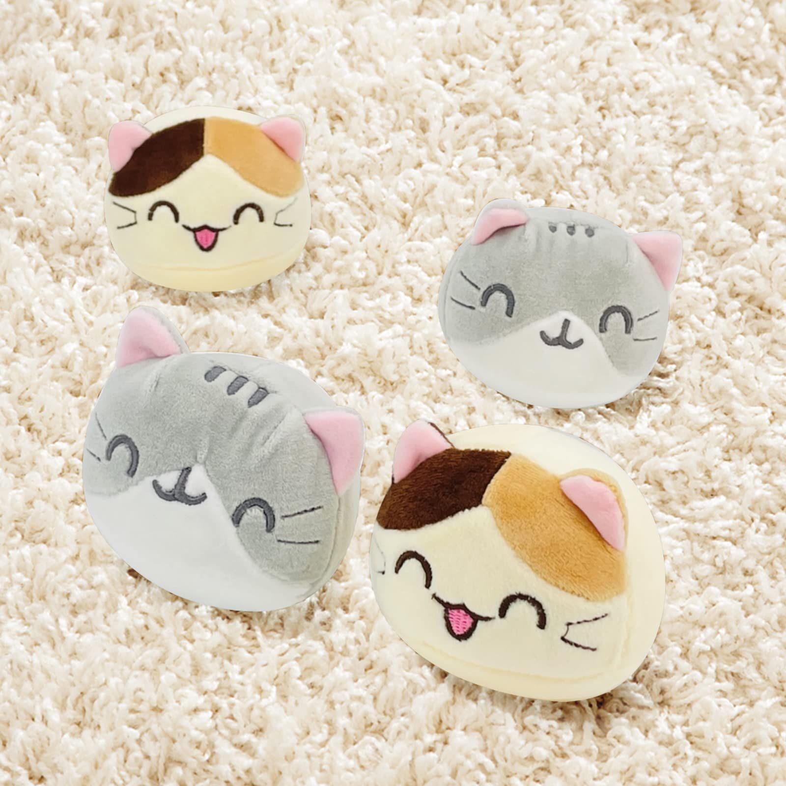 Cute Plush Pillow, Removable Fluffy Animal Kitten Dolls, Soft Animals Stuffed Toy Pillow, Gifts Plush Cotton Stuffed (Yellow) — image 5