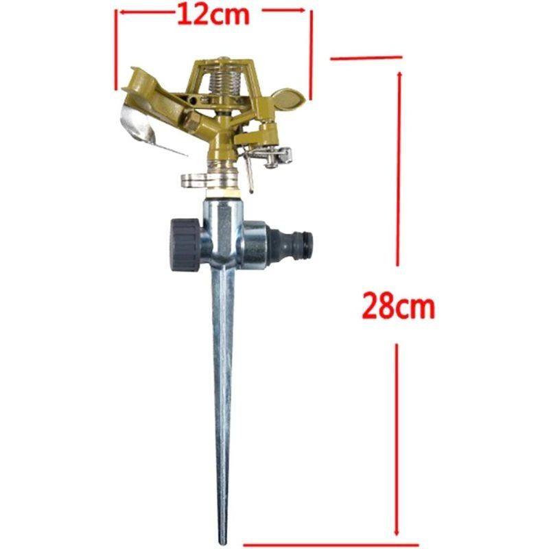Garden Sprinkler, Automatic 360° Rotating Lawn Sprinkler Water Sprayer, Yard Irrigation Circular Lawn Sprinklers Oscillating — image 4