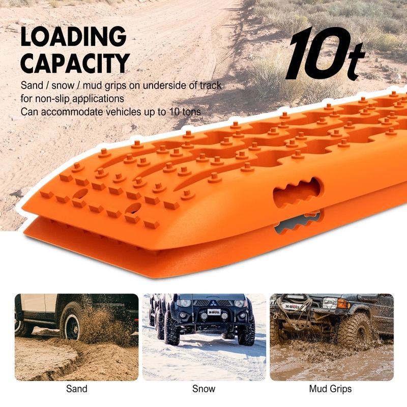 X-BULL 4WD Recovery tracks 10T 2 Pairs/ Sand tracks/ Mud tracks/ Mounting Bolts Pins Gen 2.0 — image 4