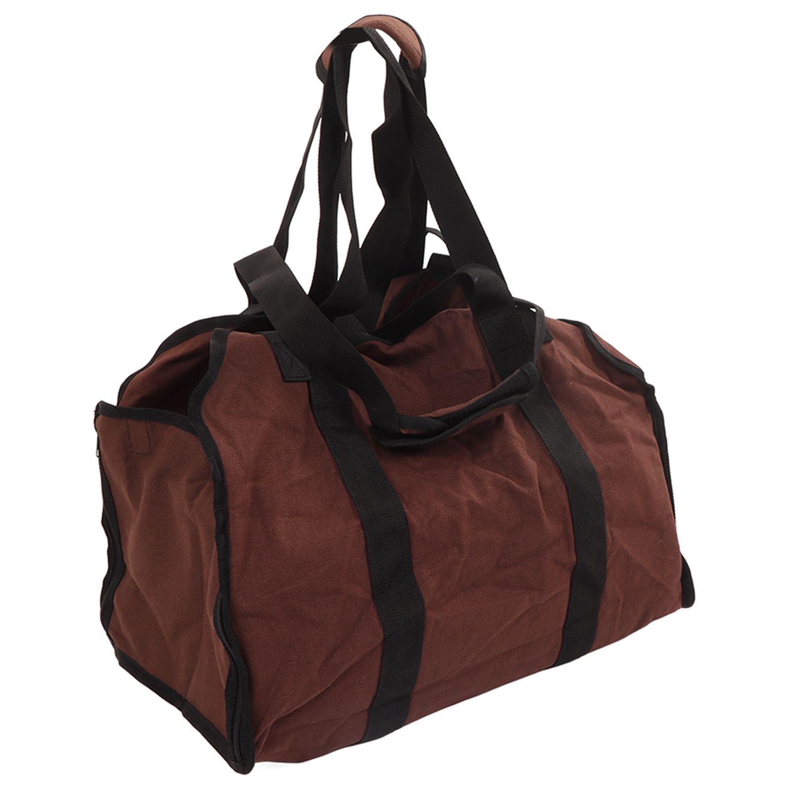 Firewood Bag Large Capacity Heavy Duty Wearable Canvas Outdoor Firewood Carrier for Camping Picnics BBQ โ image 2