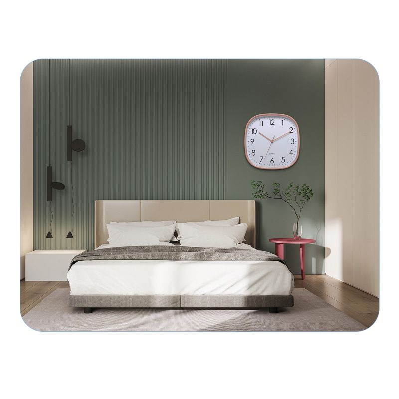 Square Retro Wall Clock in Acrylic, Contemporary Decor for Office, Living Room, Kitchen or Bathroom. Decorative Aluminum — image 5