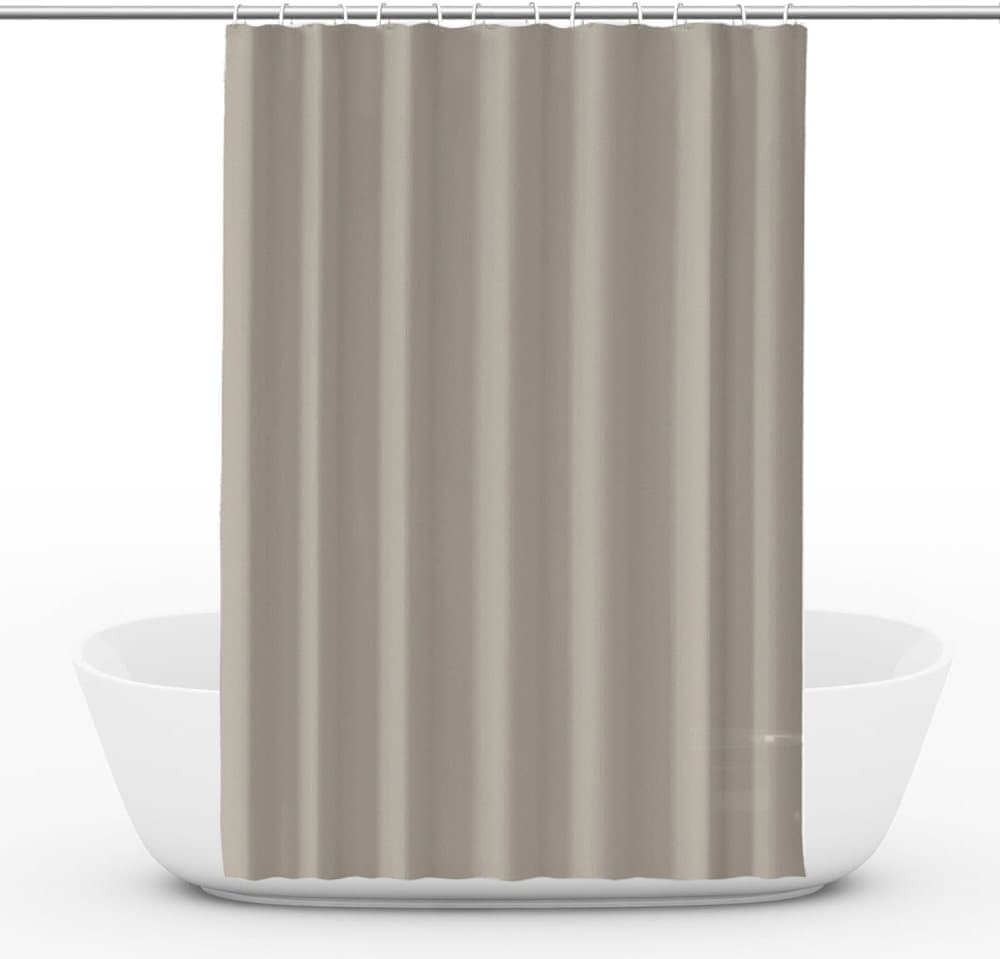 Waterproof Reinforced PEVA Shower Curtain Mildew Resistant Colorfast Durable Quick-Drying, 71 × 72 inches, Beige