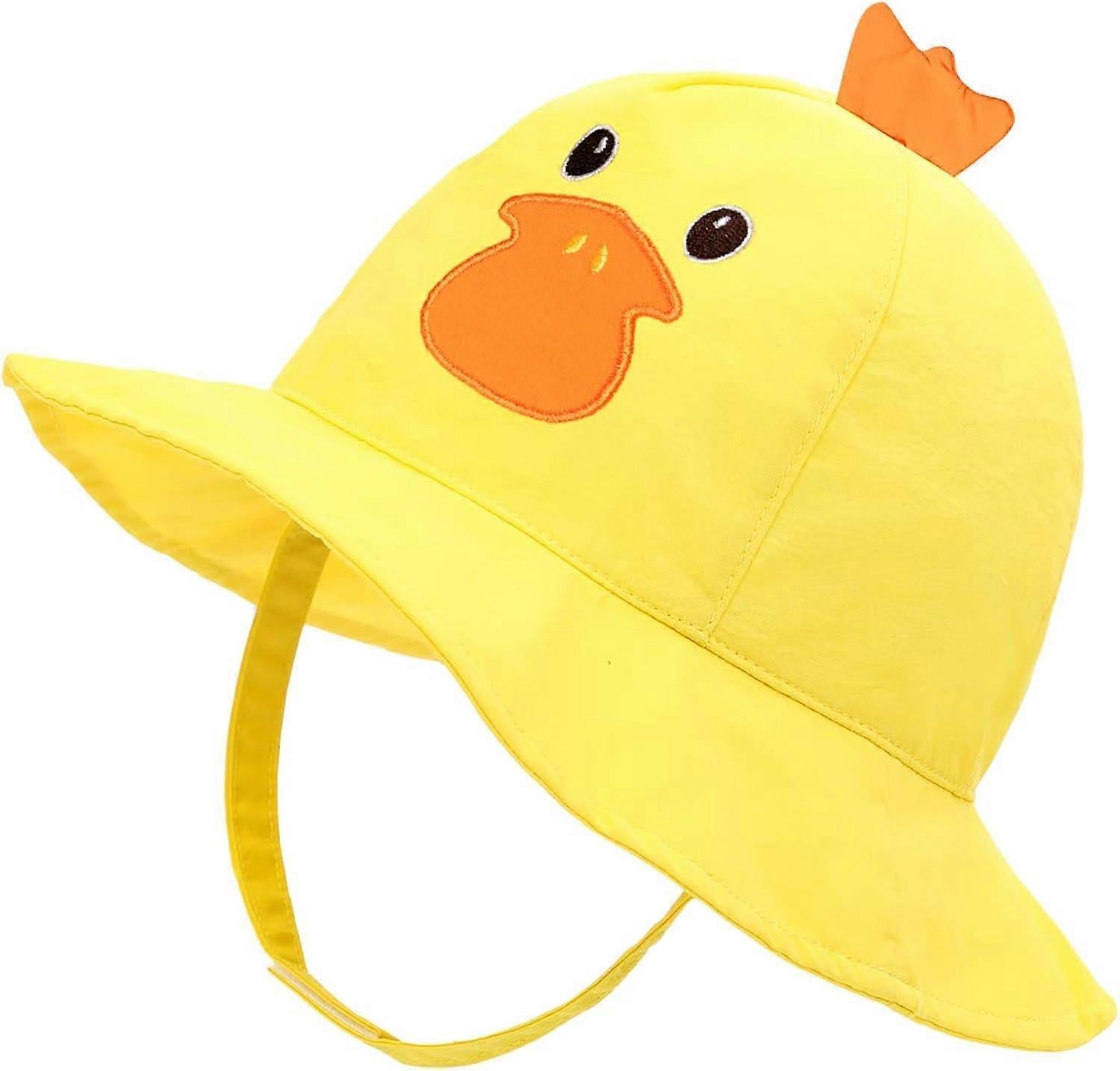 Cotton Animal Babies Bucket babies Sun Hats UPF 50+ Summer Hats Sun Protection for Babies babiess Girls-Yellow 54cm — image 5