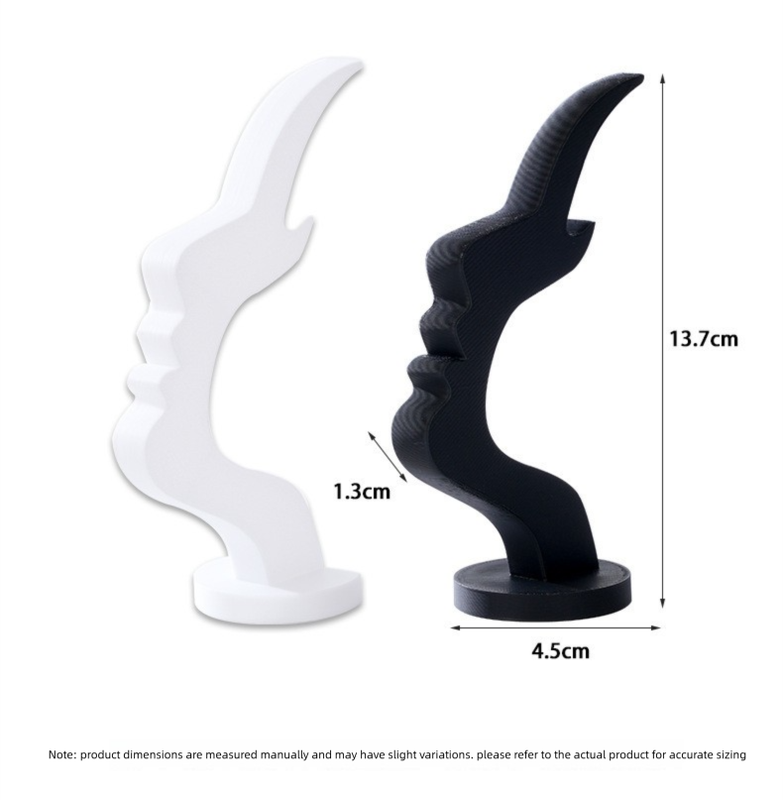 2-Pack Black Desktop Eyeglass Holder – Minimalist Design for Home or Office, Stable Display Stand with Rounded Base — image 5