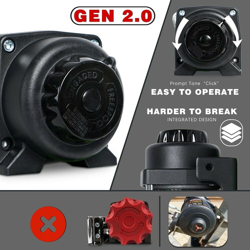 X-BULL Electric Winch 4500LBS/2041KG Steel Cable Wireless Remote Boat ATV 4WD โ image 5