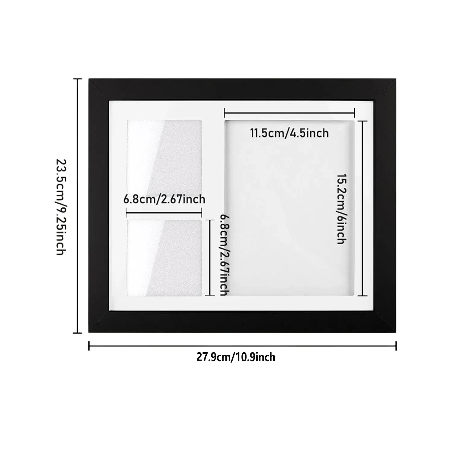 Keepsake DIY Handprint Footprint Photo Frame Kit for Pets or Memories - White — image 4