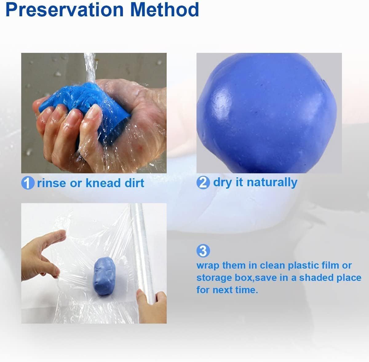Auto Detailing Magic Clay Bars for Car Washing Cleaner，Clay Bar, Detailing Clay Bar, Smooth Surface Clay Kit — image 3