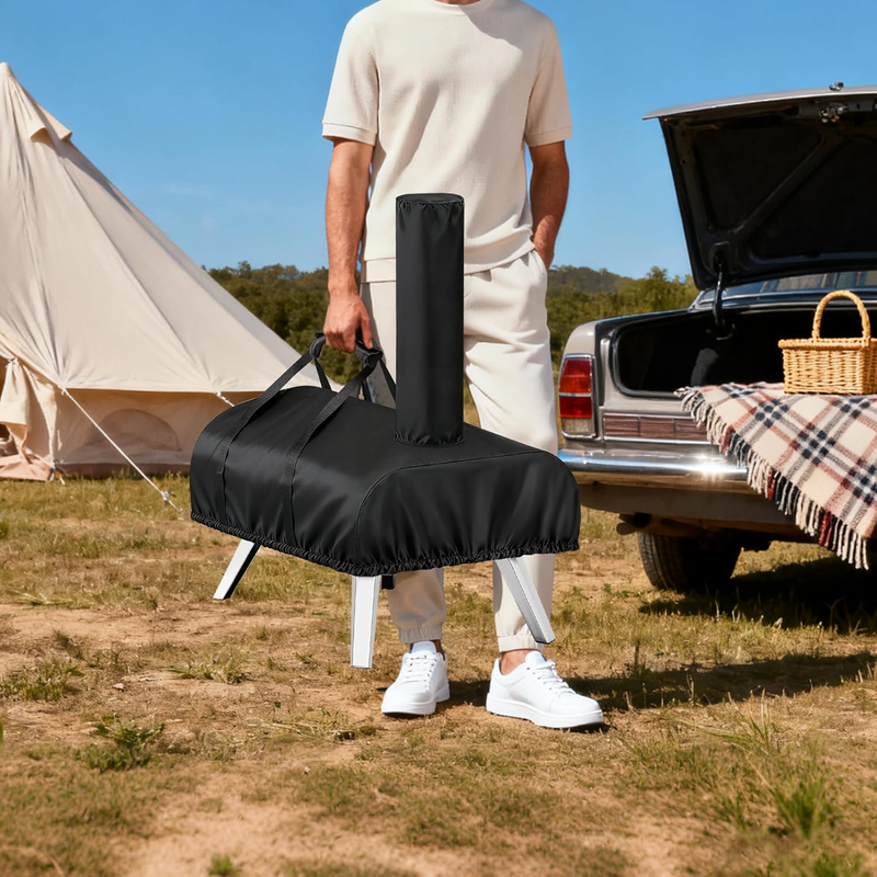 Premium 420D Waterproof Pizza Oven Cover with Carry Handles for Ooni Karu 16 Outdoor Pizza Oven — image 6
