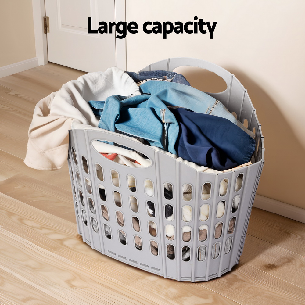 Artiss Laundry Basket Hamper Large Foldable Washing Clothes Storage Organiser — image 4