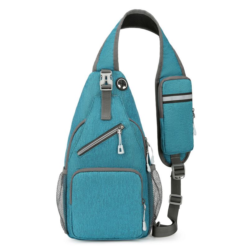 New Men's Chest Bag Lightweight Oxford Crossbody, Water-Resistant Durable Anti-Burden Shoulder Pack, Minimalist Casual Commute Cycling Sports Sling Bag(GREEN)