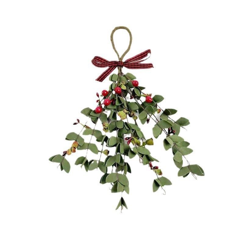 4Pcs Mistletoe Picks,Mistletoe Decoration with Red Berries, Artificial Mistletoe Floral Stems, Mistletoe Hanging Ornament — image 3