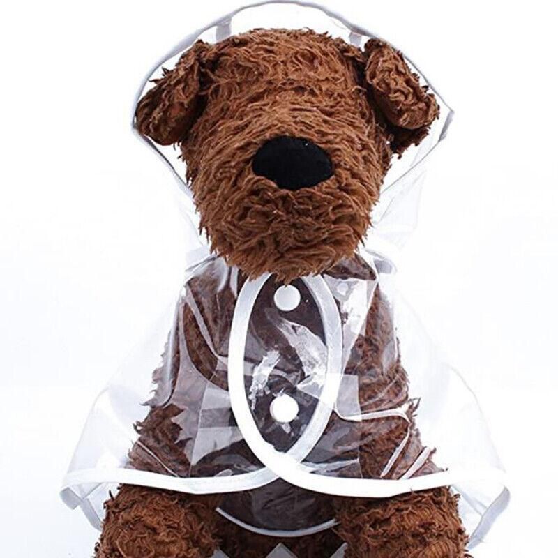 Puppy Waterproof Pet Dog Raincoat Jacket Clothes Vest Rain Coat Outdoor Hoodies White - XL โ image 4