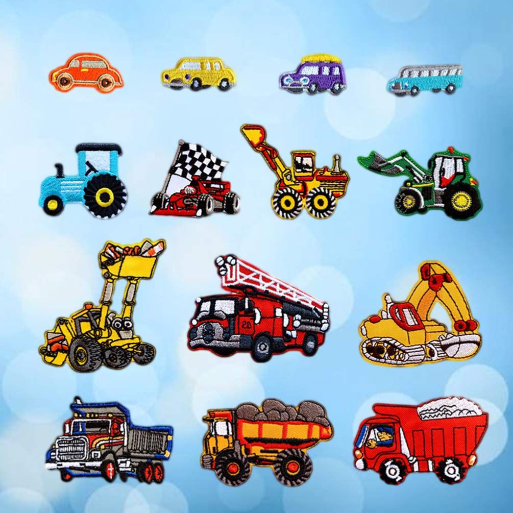 14pcs Car Trim Car Decor Clothing Iron Trendy Decor Girls Clothes Car Decals Vehicle Iron on Decals for Cars Sewing on Patch — image 5