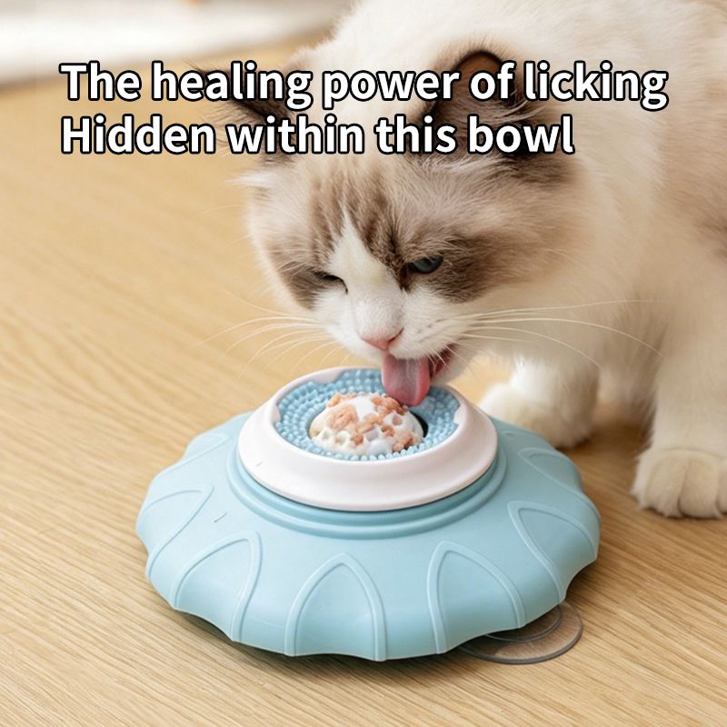 Slow Feeder Bowl for Pets, Non-Slip Puzzle Feeder for Cats and Dogs - Pink — image 4