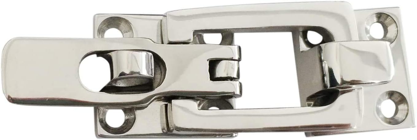 Grade Heavy Dudy 316 Stainless Steel Lockable Latch Marine Boat Door Lock Anti-Rattle Fastener Clamp — image 4