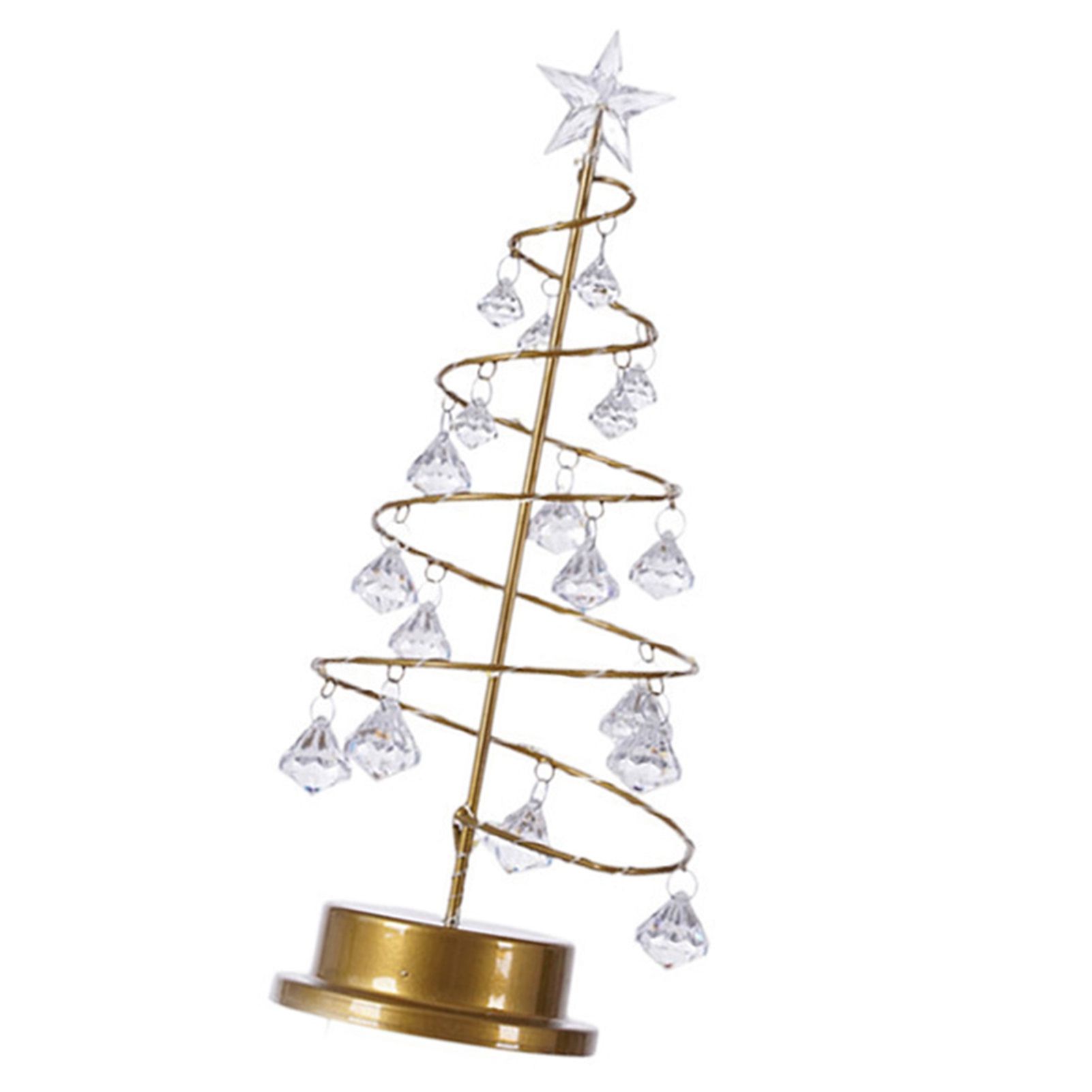 Christmas Crystal Tree Lamp Acrylic Crystal Pendant Christmas Decorative Desk Lamp for Bedroom Crystal Tree Lamp, Warm White โ image 3