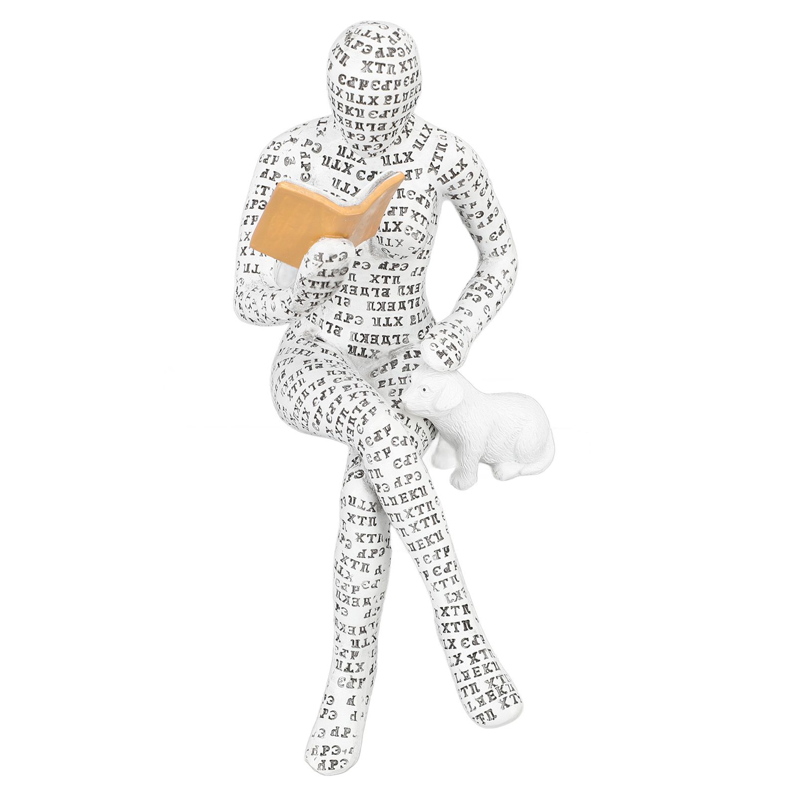 Women Thinker Statue Unique Resin Pulp Reading Women Figurine Decor for Home Office Library W310 11 β image 6