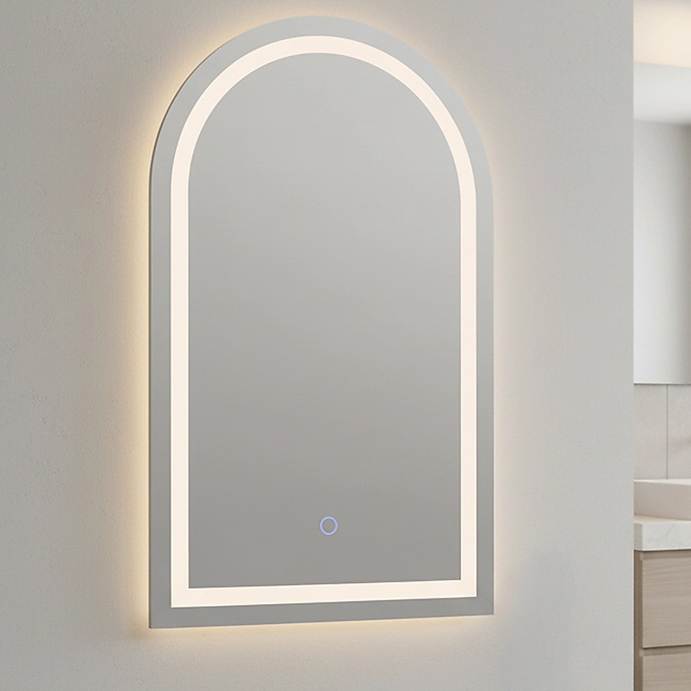 Arched LED Wall Mirror Bathroom Mirrors Makeup Anti-fog 600mm x 1000mm โ image 2