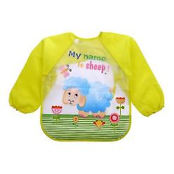 pcs bibs with sleeves, waterproof long sleeve bibs, unisex, for toddlers — image 4