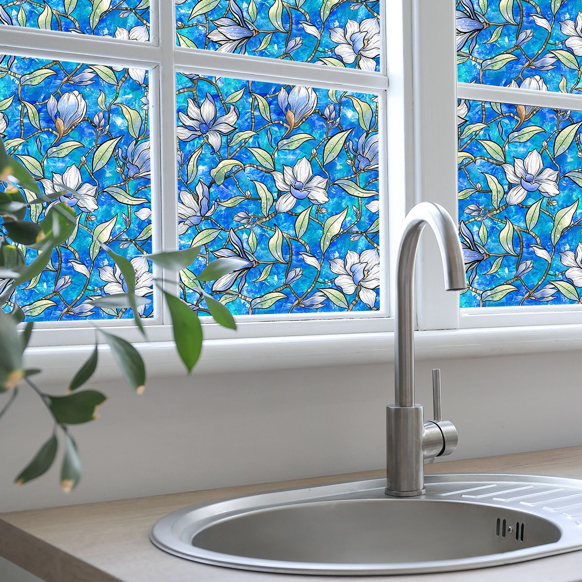 Static Cling Decorative Window Film with Installation Tools Non Window Film for Bathroom Shower Door Heat Cotrol Anti UV ā image 4