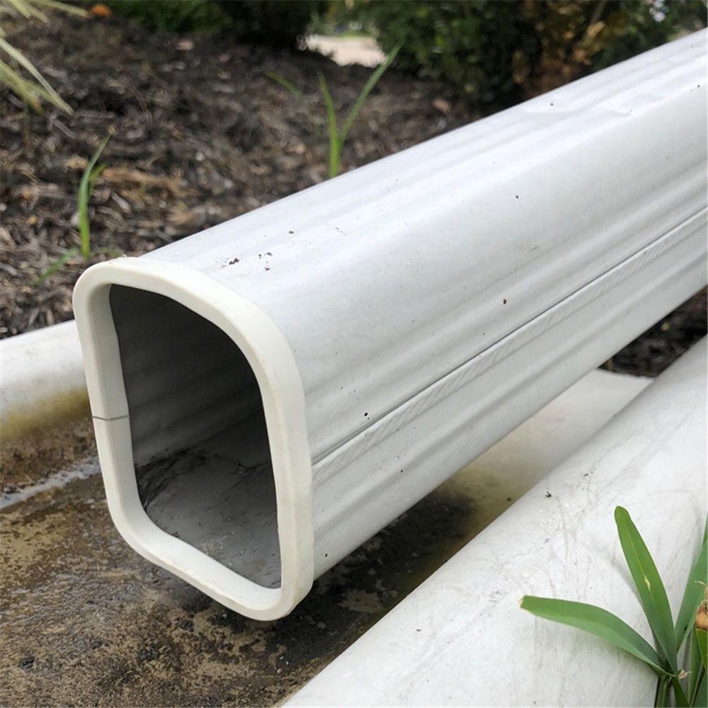 Downspout Safety Cap | 3"x4" Downspout Cover | Covers Sharp Edges, Protects Kids & Pets | 2 Pack White — image 2
