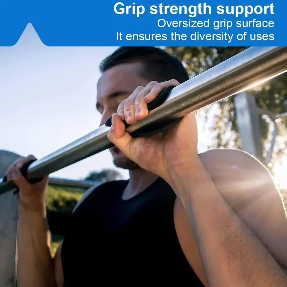 10Pcs Gym Workout Lifting Grips for Men & Women Pull up Weightlifting Hand Grips No Sweaty Hands - Black β image 4