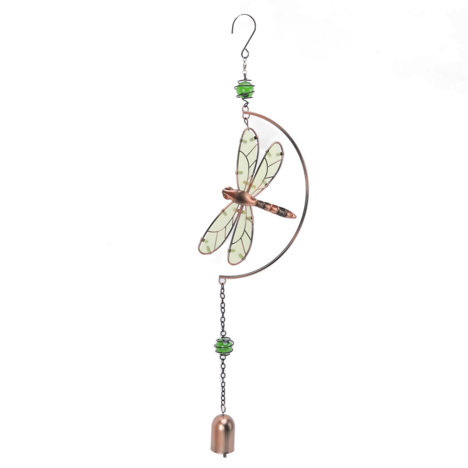Dragonfly Wind Chimes Waterproof Beautiful Melody Iron Hanging Ornaments for Home Decoration — image 5