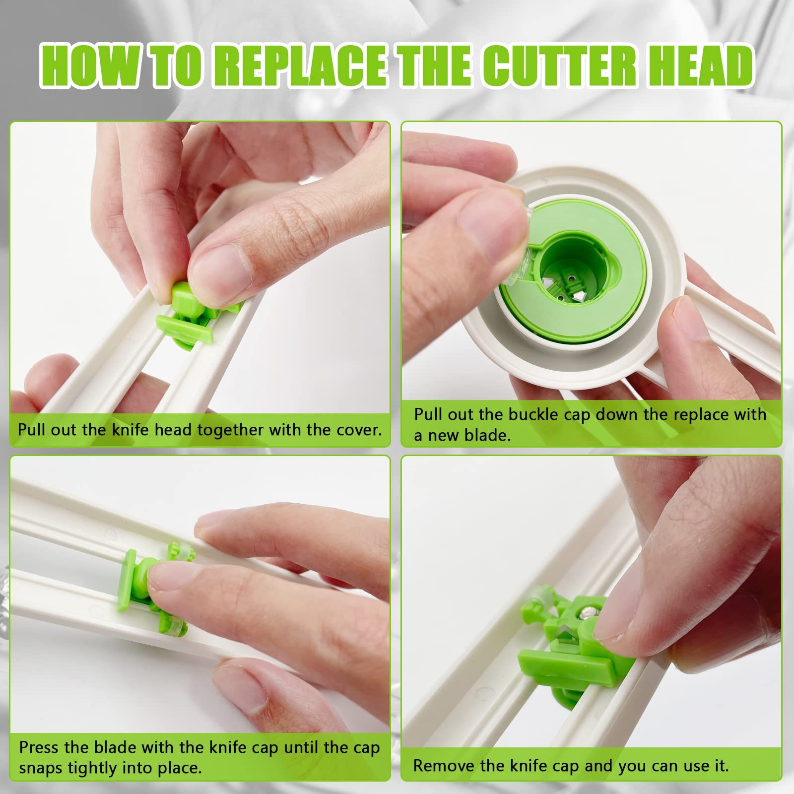 Circle Cutter, Circular Paper Cutter Circle Paper Trimmer Rotary Cutter Craft Supplies, Round Cutting Knife Cards Cutters ( Green ) โ image 4